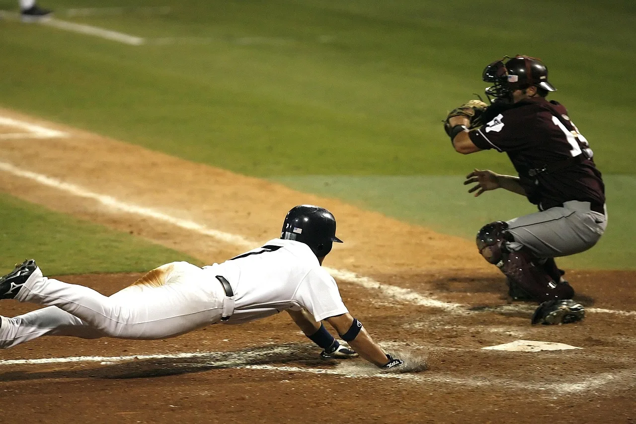 A professional baseball stadium illuminated at night during a major tournament.