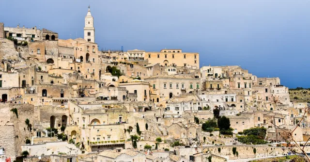 Explore the ancient architecture and charm of Matera, a historic city in Apulia, Italy.