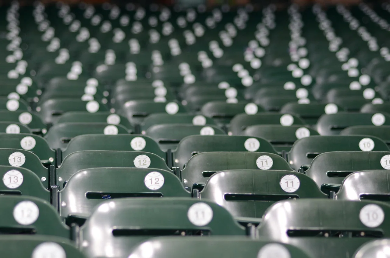 A professional baseball stadium field prepared for a game.