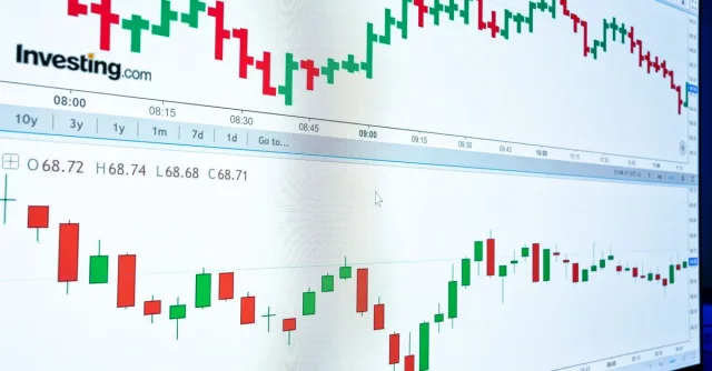 Detailed financial graphs depicting market trends and stock data for investment analysis.