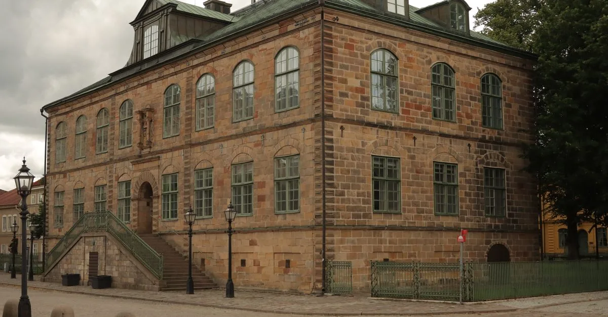 Gota Court of Appeal, a historic building exterior in Jönköping, Sweden, captured on a cloudy day.
