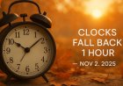 Daylight Saving Time Ends Sunday, Nov 2, 2025: Clocks Fall Back 1 Hour